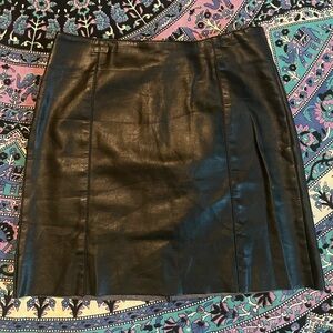 H&M Vegan Leather Skirt